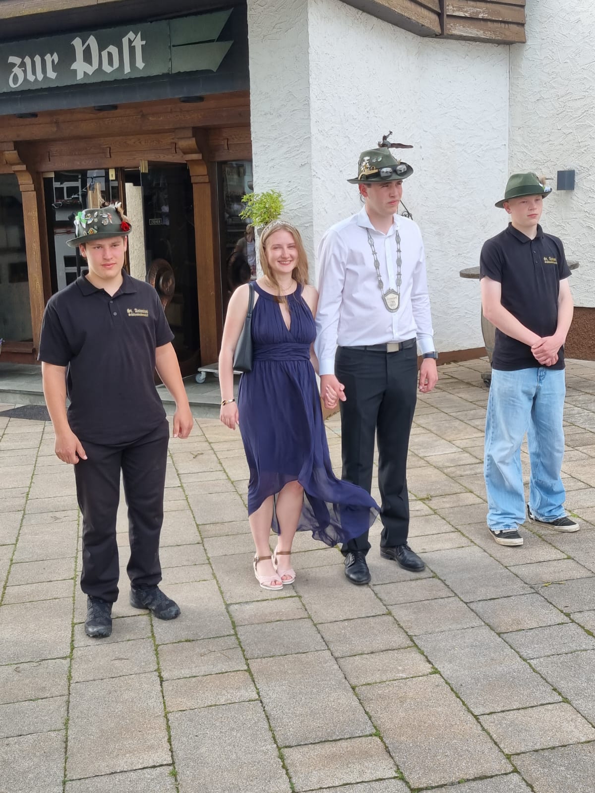 Foto des Königspaars der Jungschützen